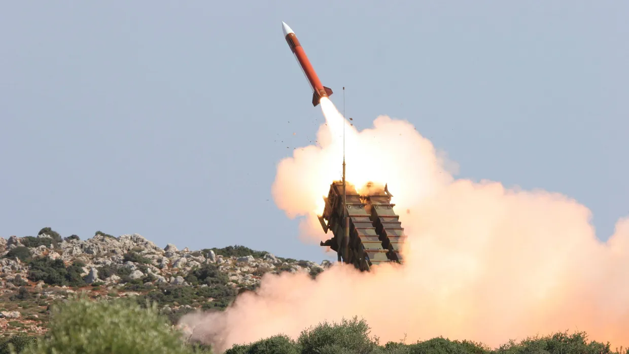 Der Abschuss eines Patriot-Lenkflugkörpers durch die Bundeswehr im Rahmen einer Übung 2008