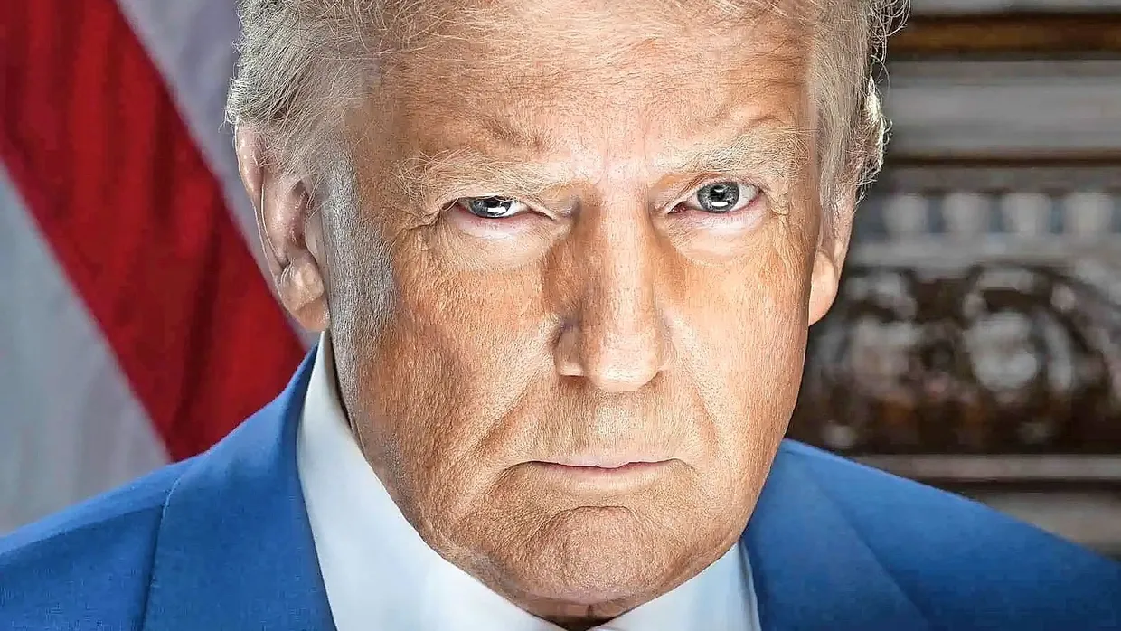 Das offizielle Porträt Trumps zum Antritt seiner zweiten Amtszeit als Präsident der USA