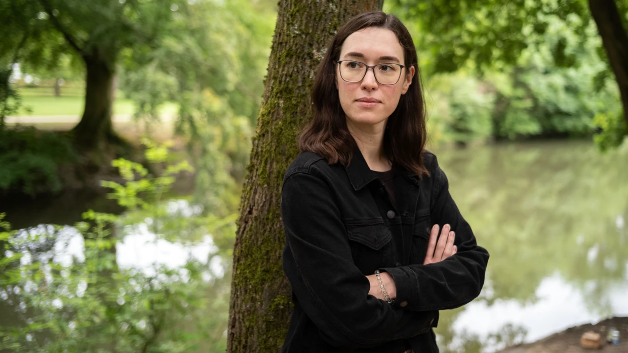 Katharina Stoll im Brentanopark in Frankfurt