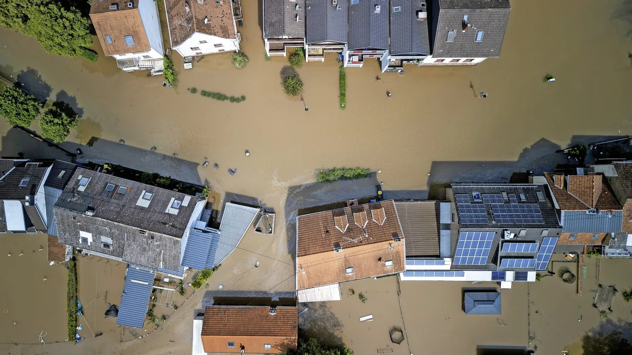 Nur teuer abzusichern: Häuser beim jüngsten Hochwasser im Saarland