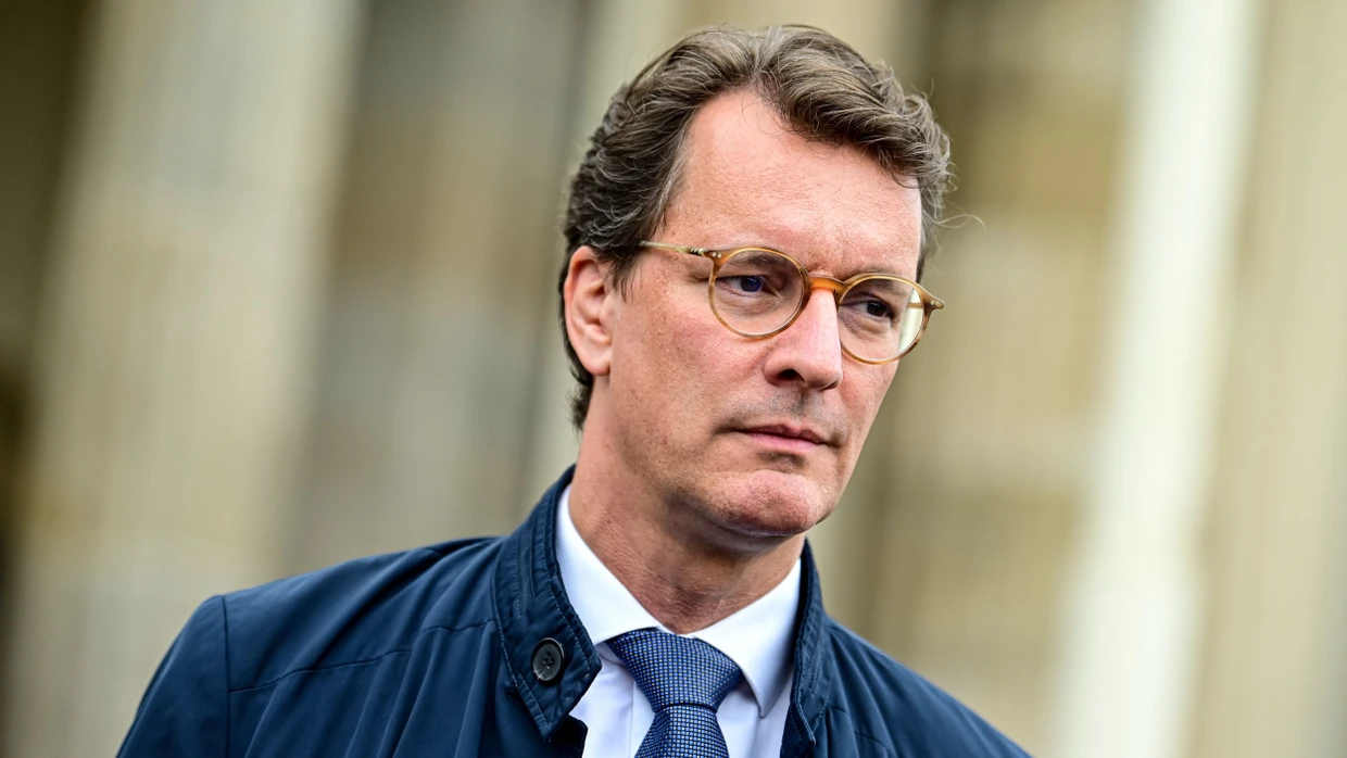 Hendrik Wüst (CDU), Ministerpräsident von Nordrhein-Westfalen, in Berlin