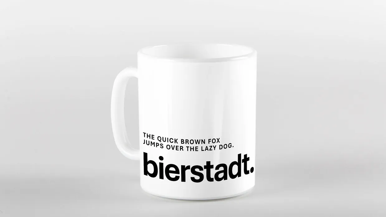Mit Henkel: Bierstadt passt auch auf jede Tasse.