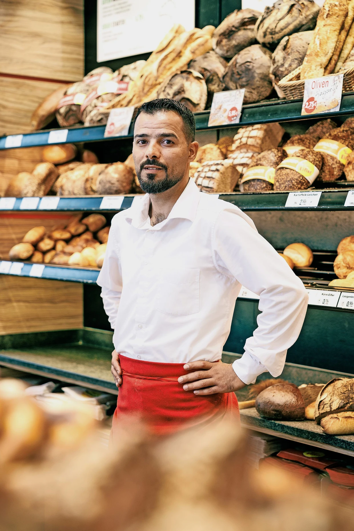 Emad Saaid leitet Bäckereifilialen