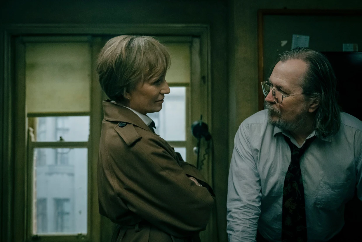 Ein „Slow Horse“ und seine Chefin: Kristin Scott Thomas als Diana Taverner, Sir Gary Oldman als Jackson Lamb