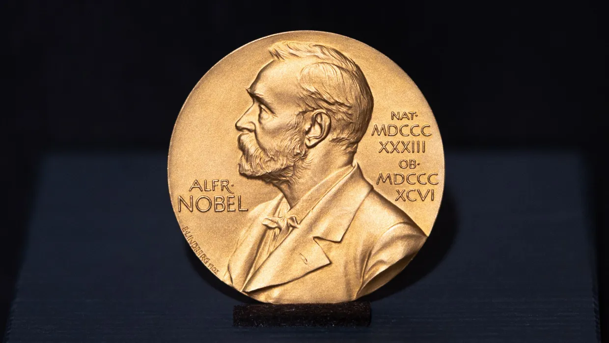 Eine Nobelpreis-Medallie aus dem Jahr 1999.