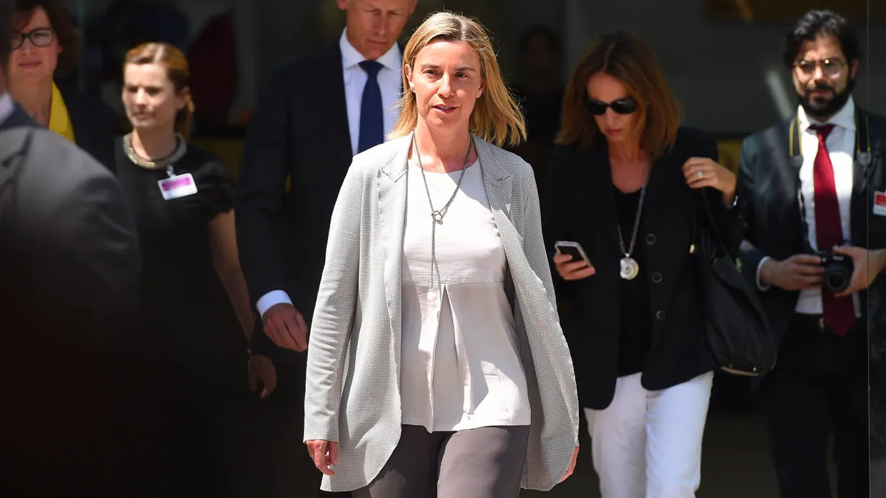 „Wenn, dann jetzt“: die EU-Außenbeauftragte Federica Mogherini in Wien