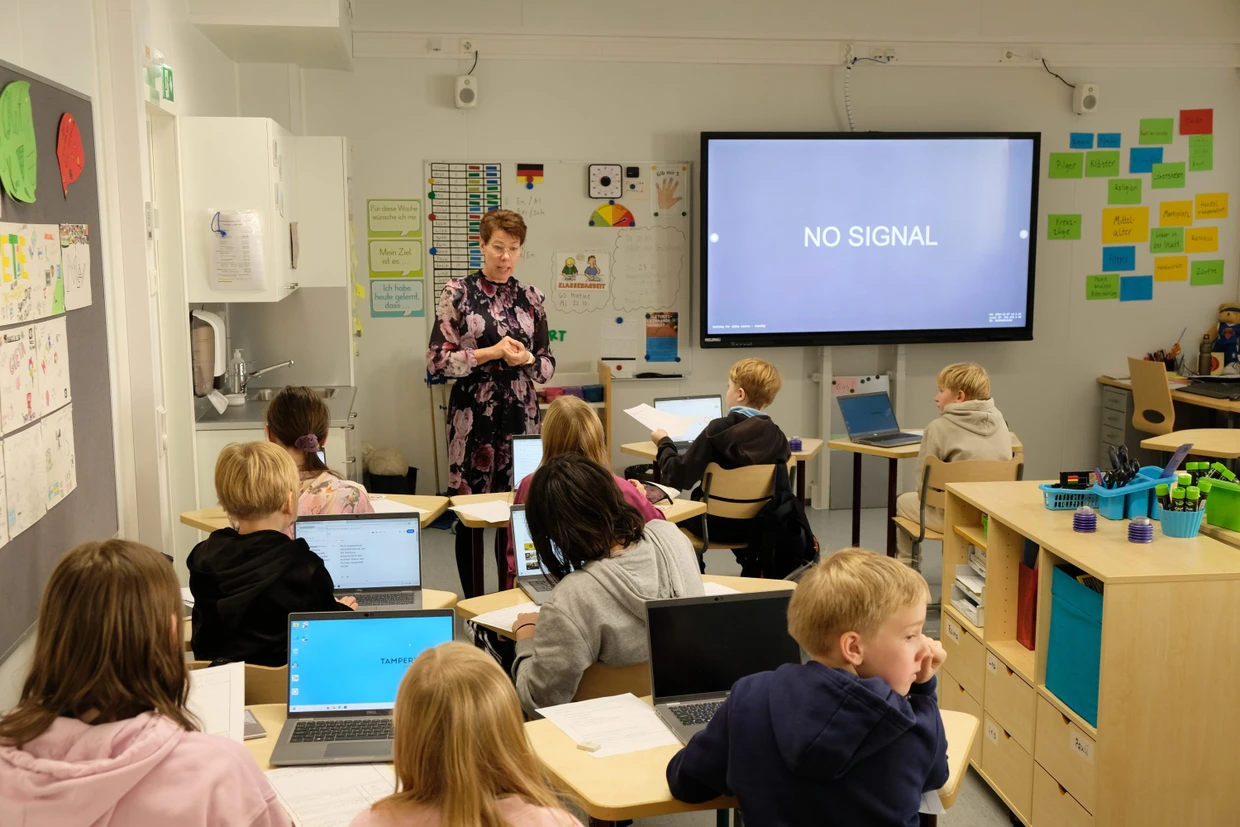 Takala in ihrer fünften Klasse