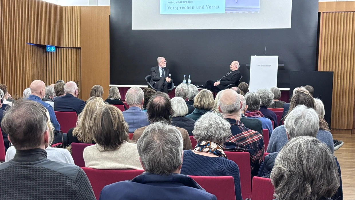 Derek Penslar und Dan Diner im Kölner Haus der Fritz Thyssen Stiftung