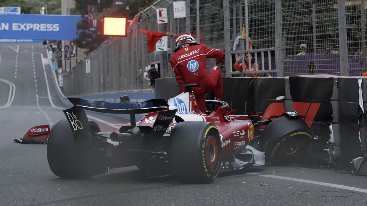 Nicht nur Charles Leclerc landete im Qualifying in der Streckenbegrenzung.
