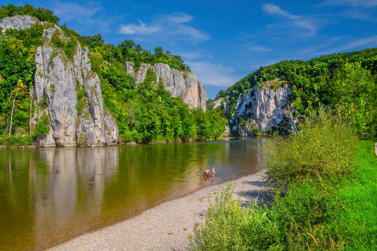 Der Donaudurchbruch beim Kloster Weltenburg