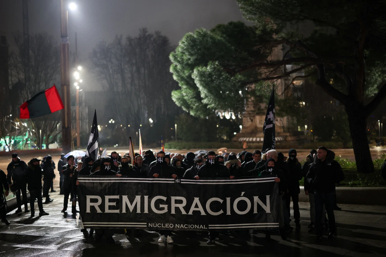 Im Februar demonstrierten die spanischen Rechten gegen die Pläne der Regierung
