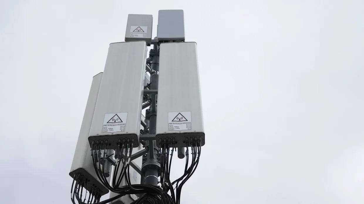 So sieht die Samsung-Antenne für Teléfonica Deutschland in Landsberg am Lech aus.