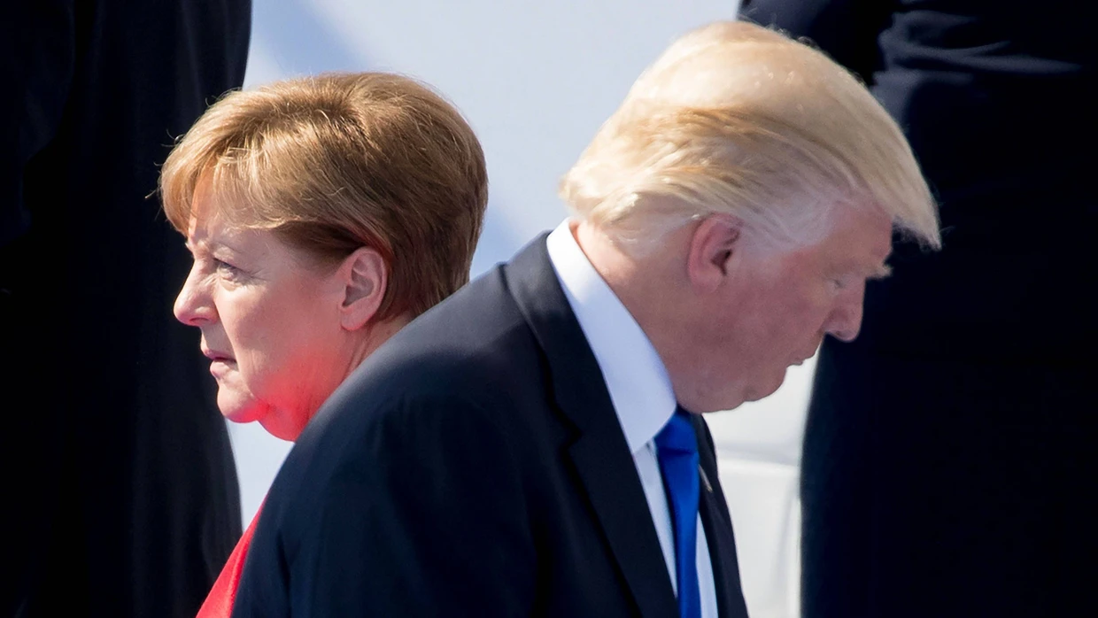 Merkel und Trump treffen sich beim Nato-Gipfel in Brüssel.