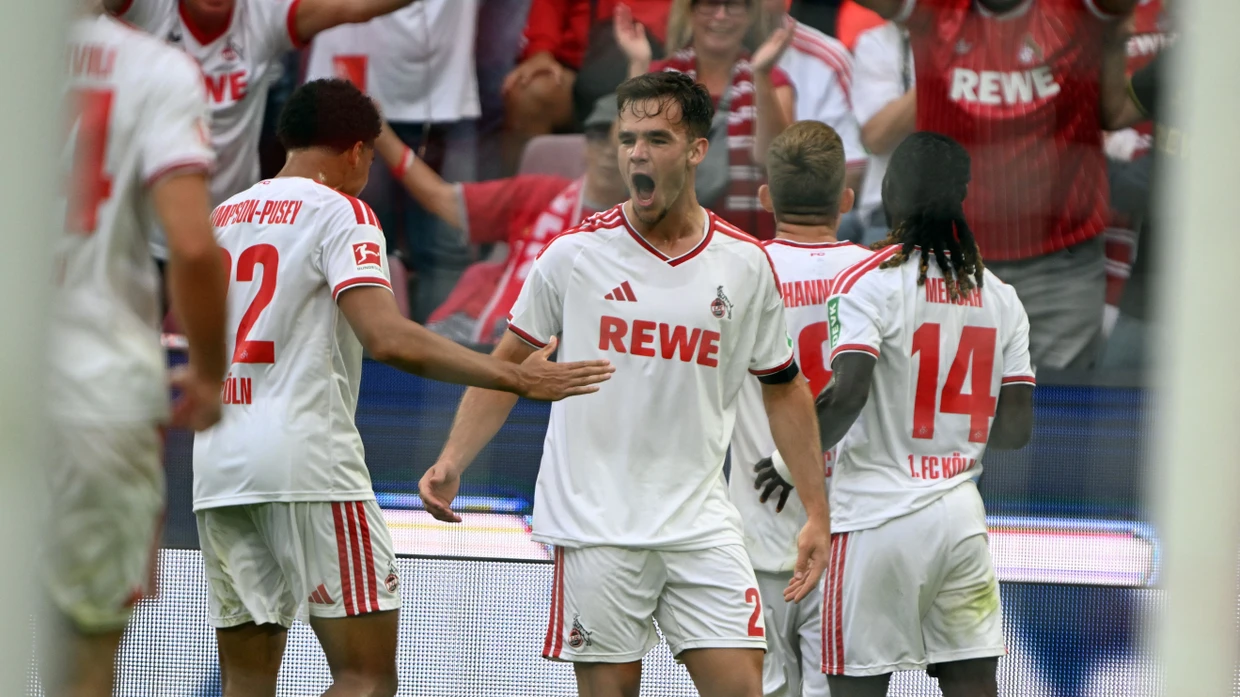 Der 1. FC Köln jubelt über einen späten 3:2-Erfolg gegen die TSG Hoffenheim.