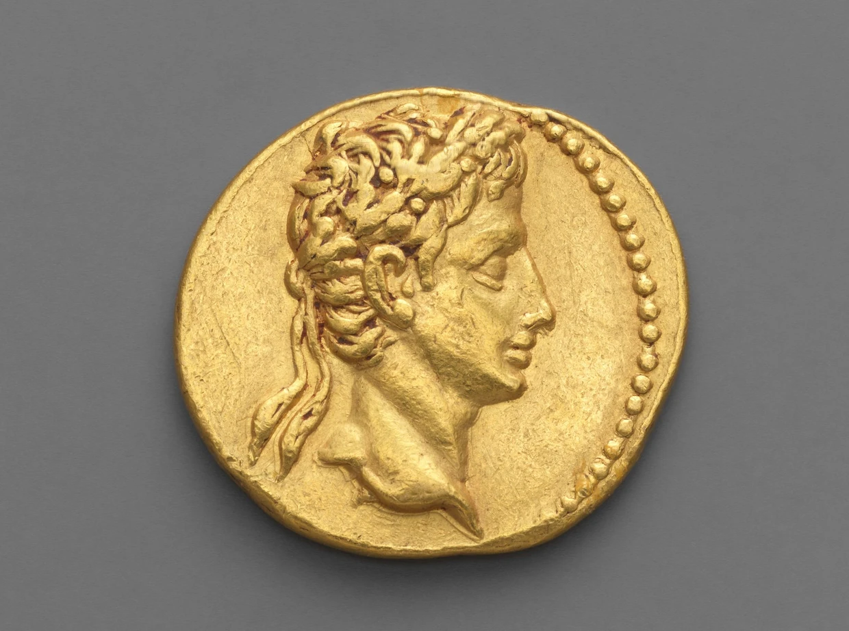 Seine prägende Wirkung ist nicht zu bestreiten: Goldmünze mit dem Bildnis des Augustus