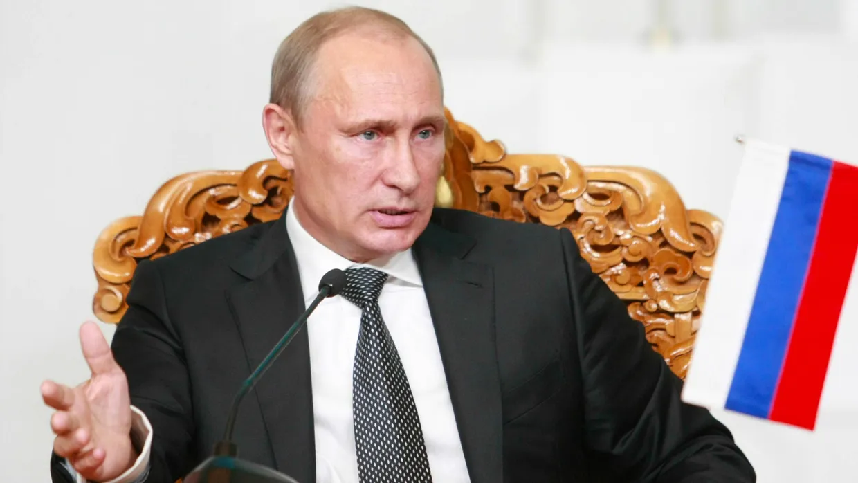Russlands Präsident Wladimir Putin am Mittwoch bei einem Besuch in Ulan Bator in der Mongolei