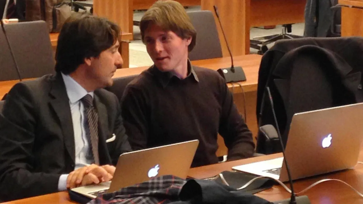 „Geben Sie mir die Möglichkeit, wieder ein Leben zu haben“: Amanda Knox’ Ex-Freund Raffaele Sollecito (rechts) vor dem Berufungsgericht in Florenz.