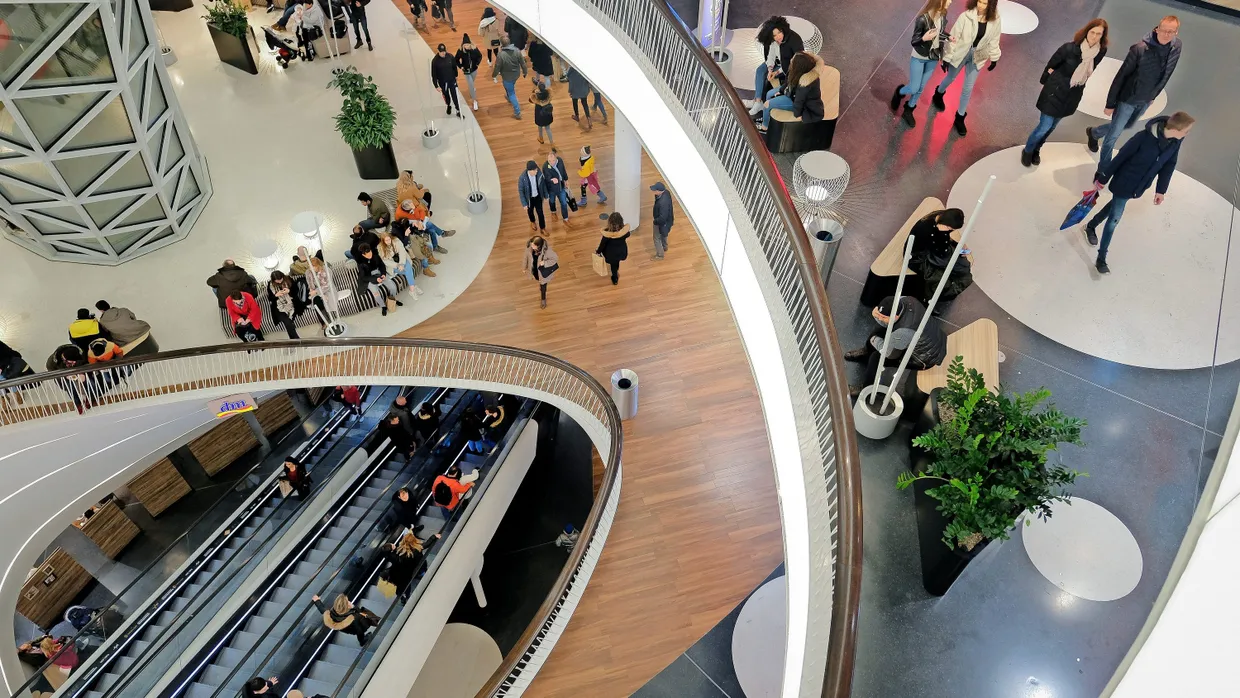 Konsumenten am Werk: Blick ins Frankfurter Einkaufszentrum MyZeil