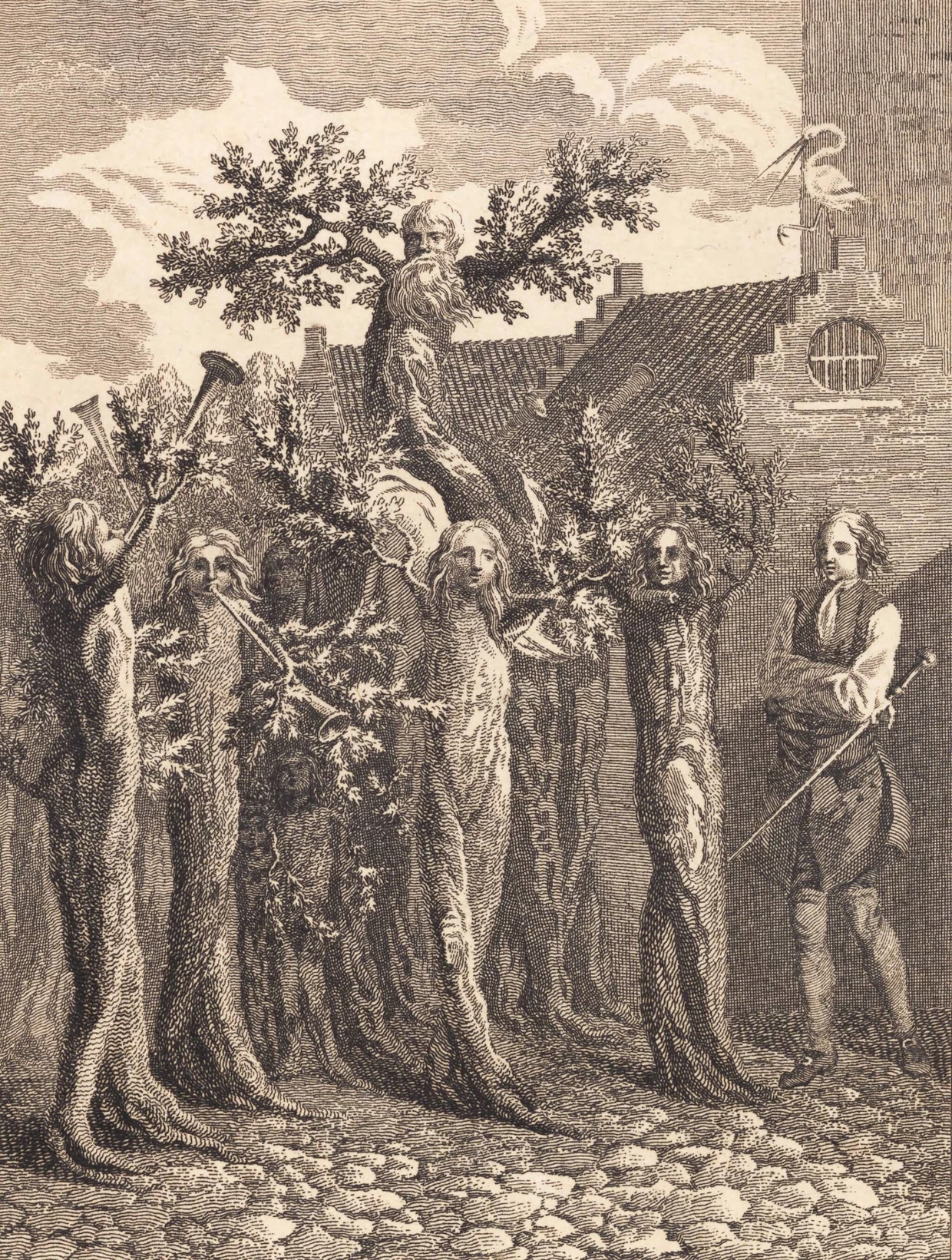 In Ludvig Holbergs Roman „Nils Klim“ treten die Bäume ihren Triumphzug an