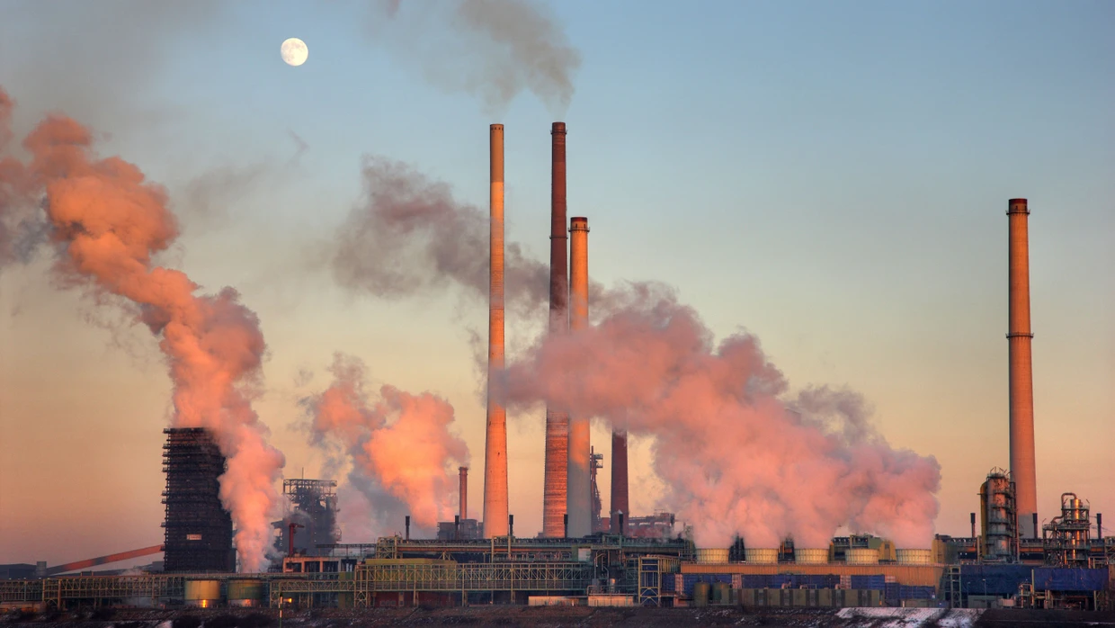 Thyssen-Krupp Stahl, das Werksgelände Hamborn/Schwelgern mit Kokerei und Hochofenanlagen