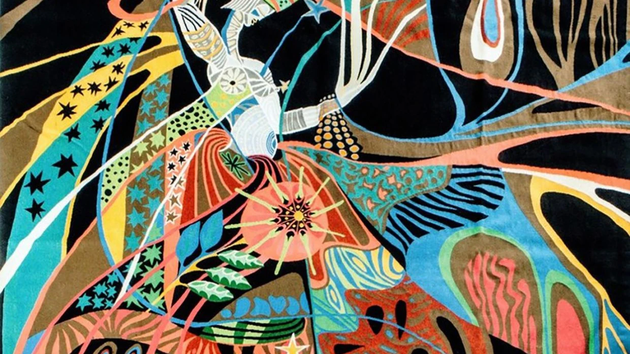 Die im Westen geläufige Trennung zwischen autonomer Kunst und Kunsthandwerk existierte in Afrika nicht: Papa Ibra Talls Wandteppich „Semeuse d’étoiles“