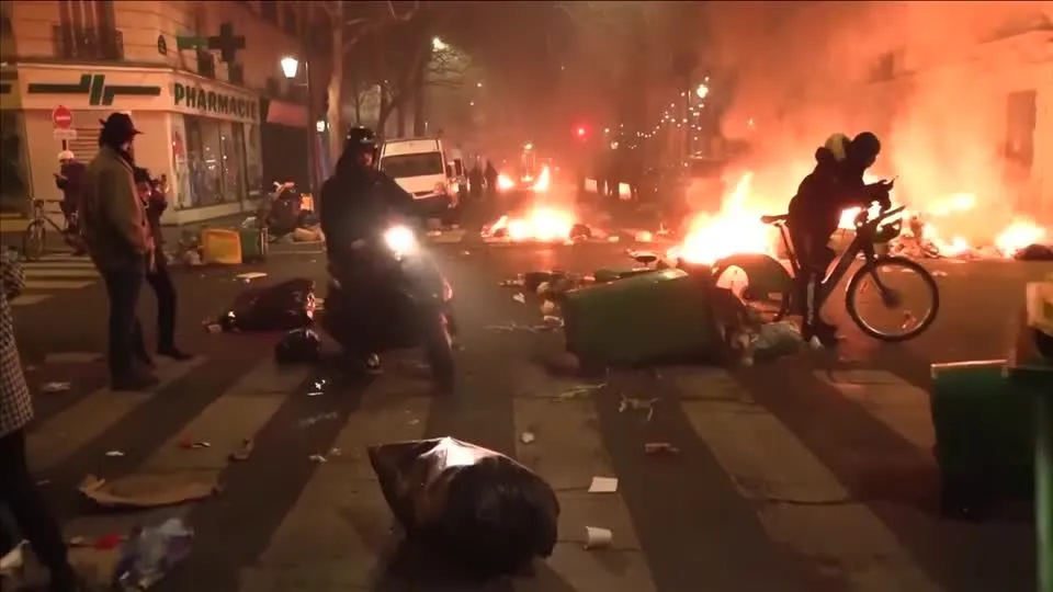 Rentenproteste am Mittwoch in Paris