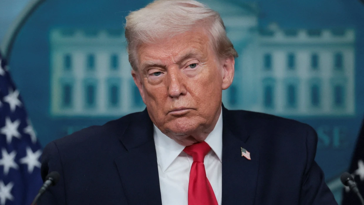 Donald Trump bei einer Pressekonferenz im Weißen Haus.