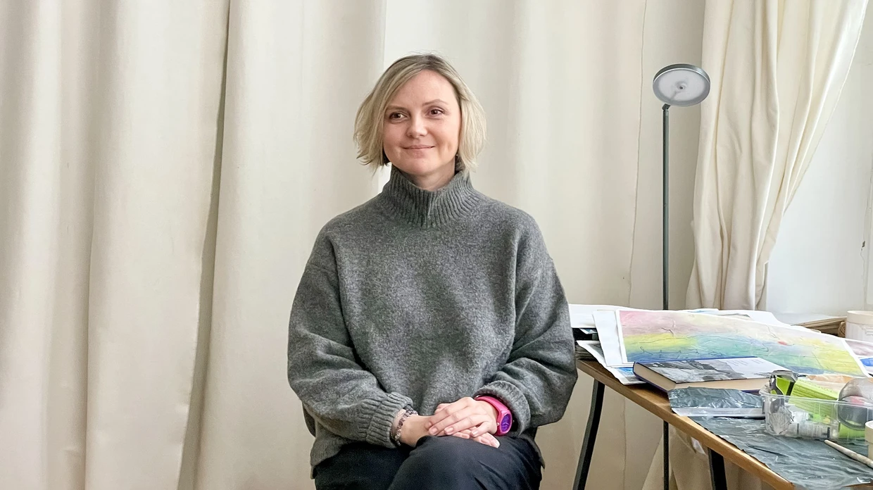 Die belarussische Dichterin Volha Hapayeva