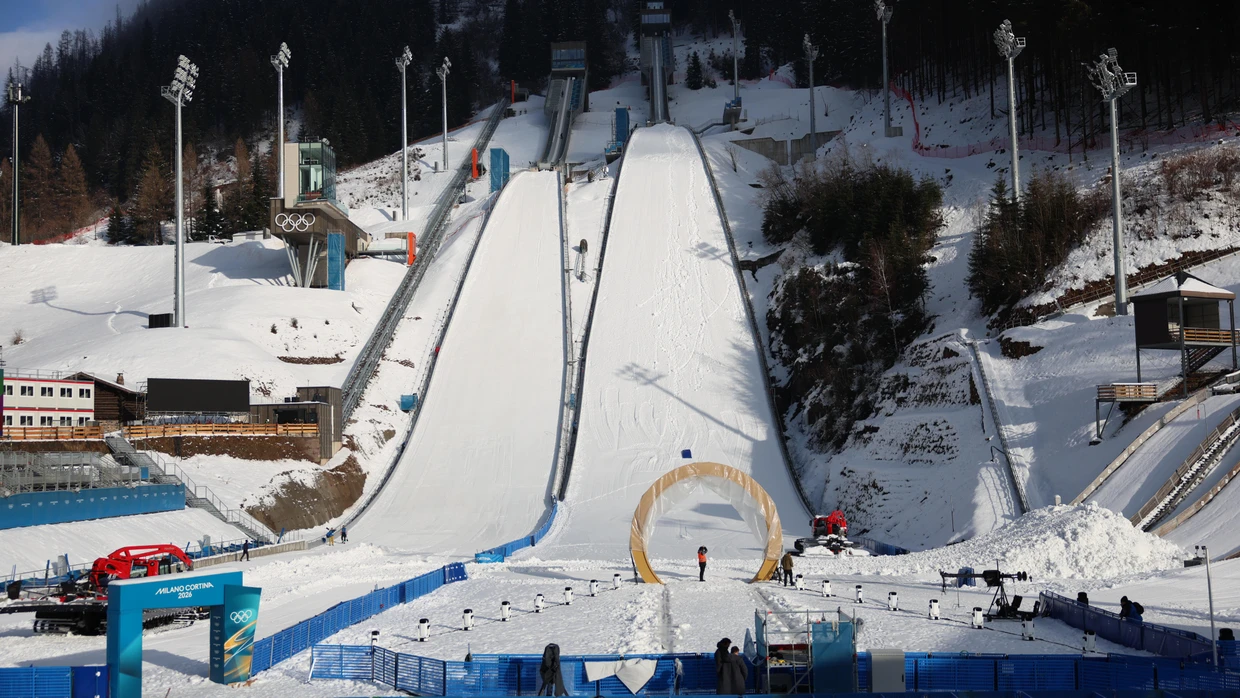Enger Zeitplan: Die Olympia-Schanze in Predazzo konnte kaum getestet werden.