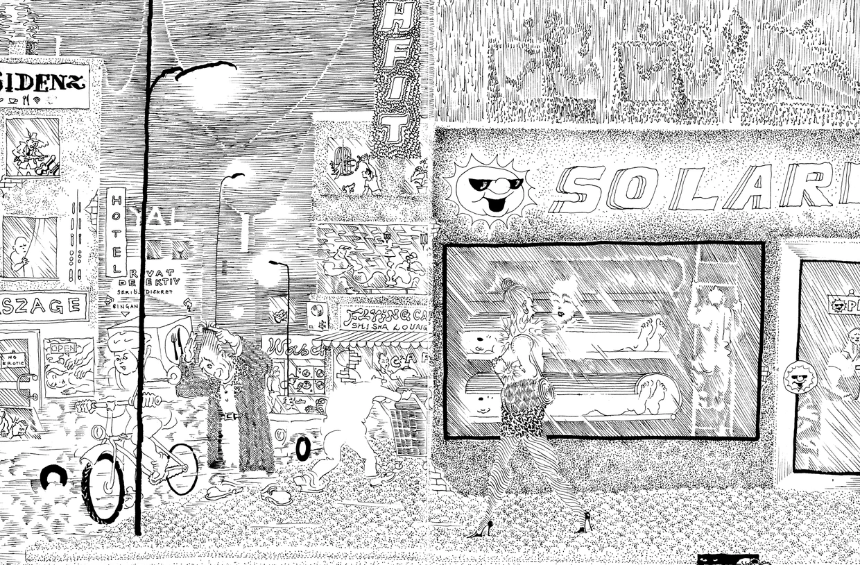 Dieser Horror vacui ist keine Schreckensvision: Doppelseite mit grandios visualisierter Herbststimmung.