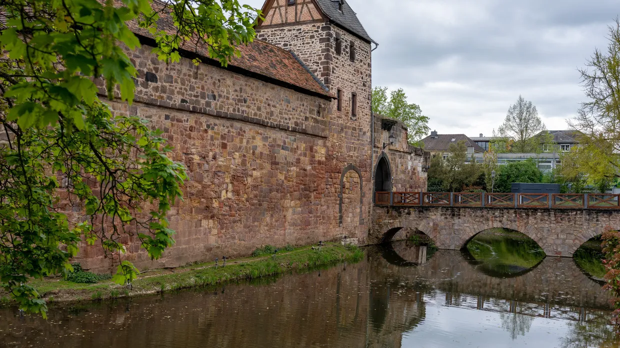 Die Wasserburg in Bad Vilbel wurde extra für den Hessentag saniert.