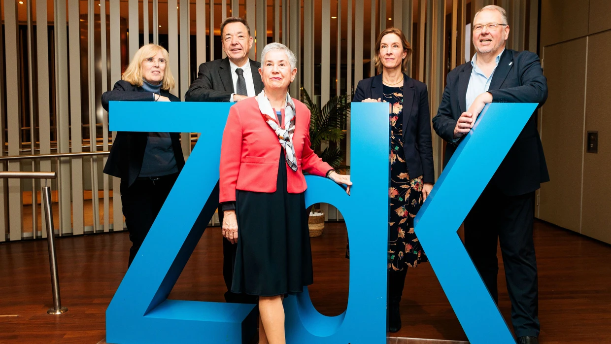 ZdK-Präsidentin Irme Stetter-Karp mit den Vizepräsidenten der Organisation