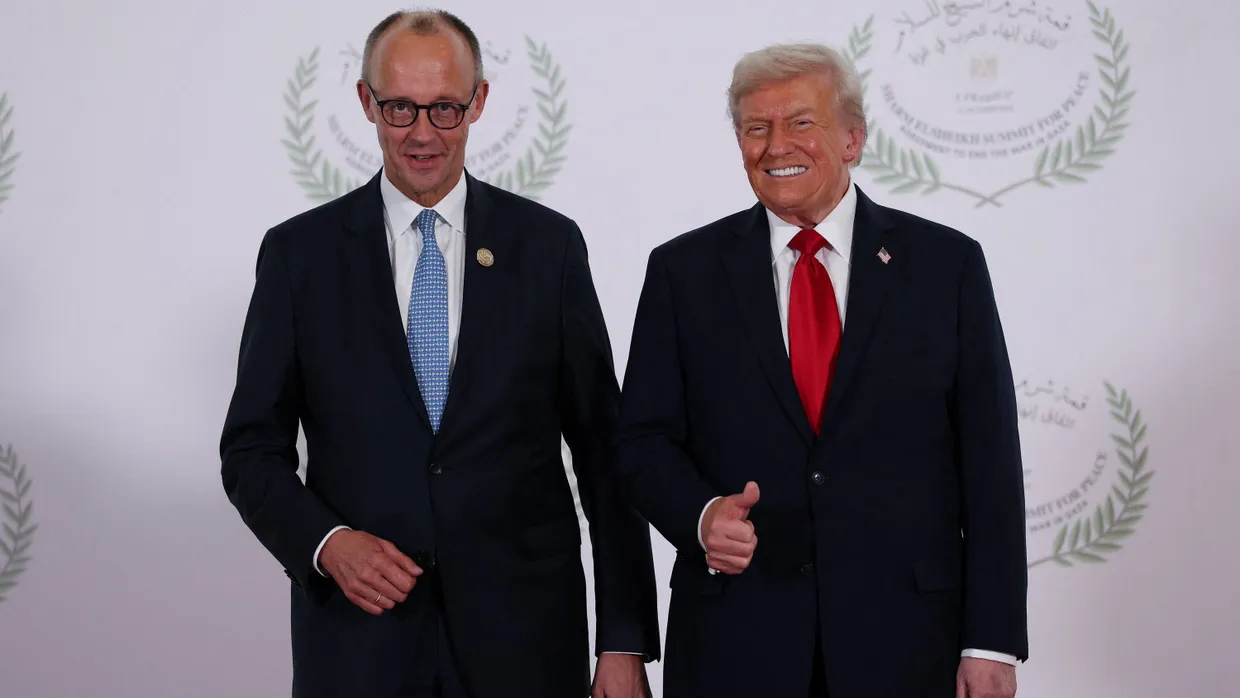 Friedrich Merz und Donald Trump im Oktober in Sharm el-Sheikh