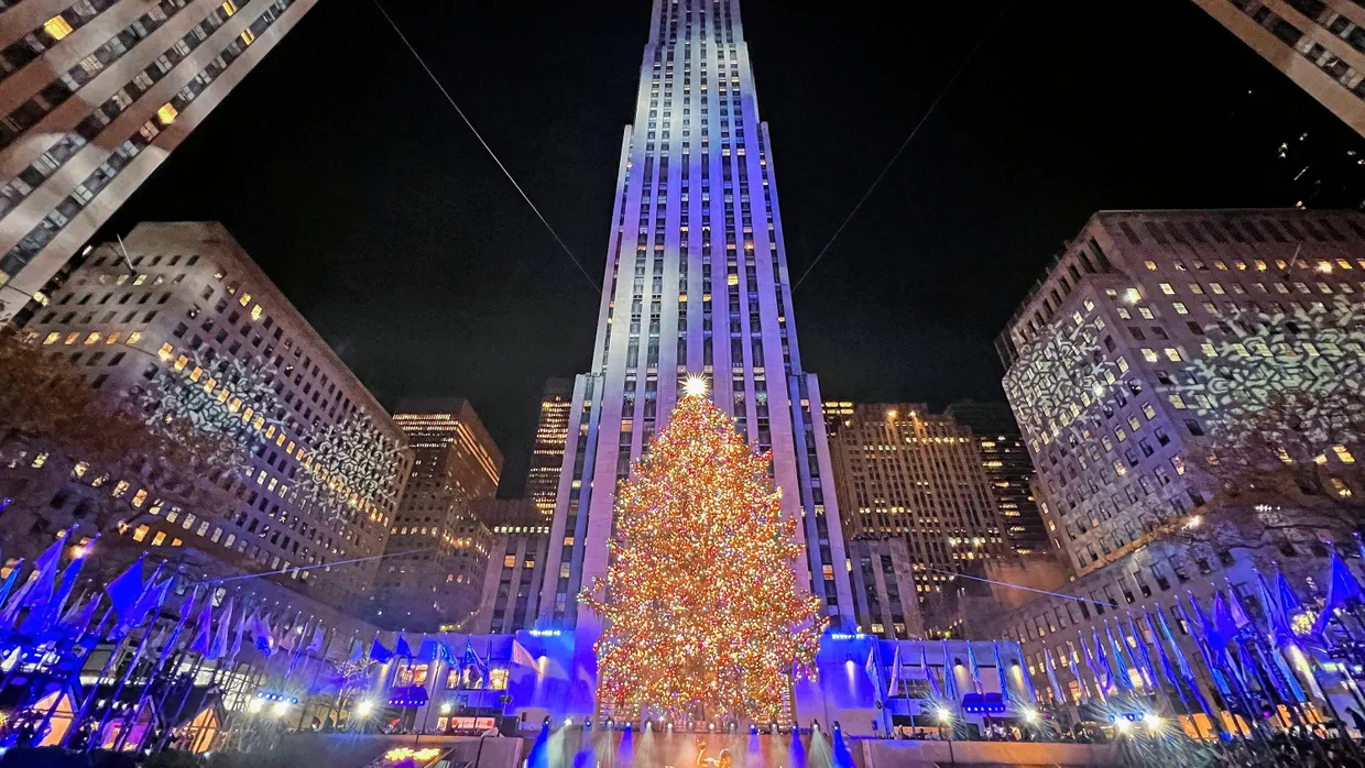 Musik unter dem Baum: Vor dem Rockefeller Center traten Künstler wie Gwen Stefani und Alicia Keys auf.