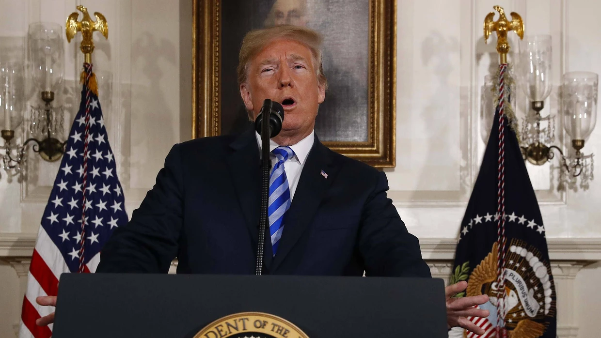 „Es ist kein Frieden erreicht worden“ – mit abermals deutlicher Kritik an Iran hat Donald Trump den Rückzug aus dem Atomabkommen verkündet.