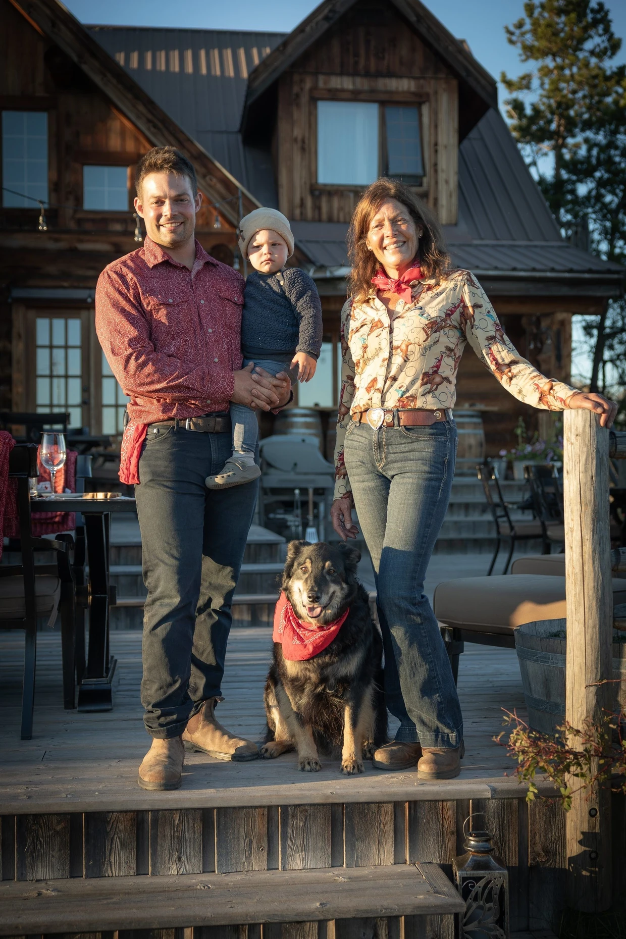 Drei Generationen der Rogers: Marshall, Max und Alysson.