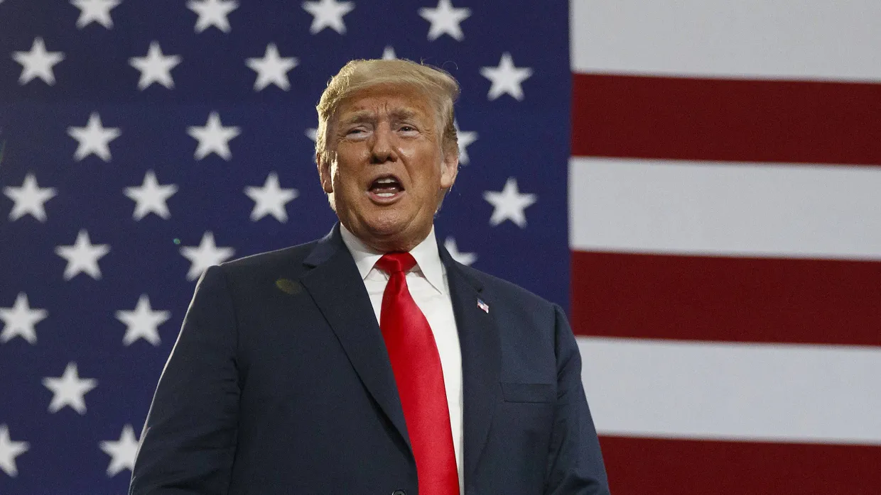 Droht: Donald Trump bei einer Wahlkampfveranstaltung in Ohio