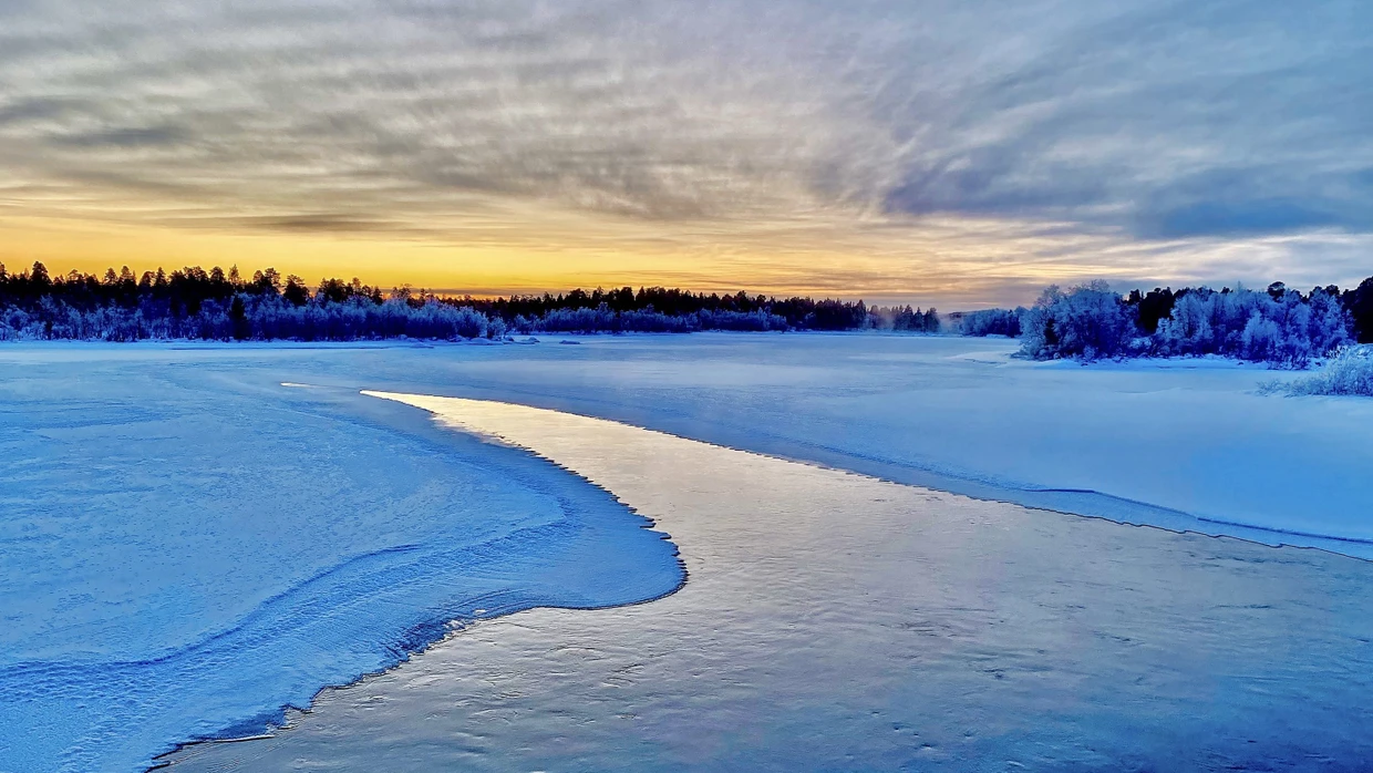 Am Kettukoski unweit von Inari in Finnland