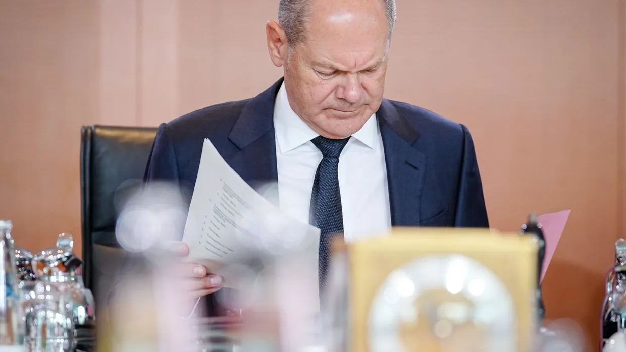 Bundeskanzler Olaf Scholz (SPD) im September