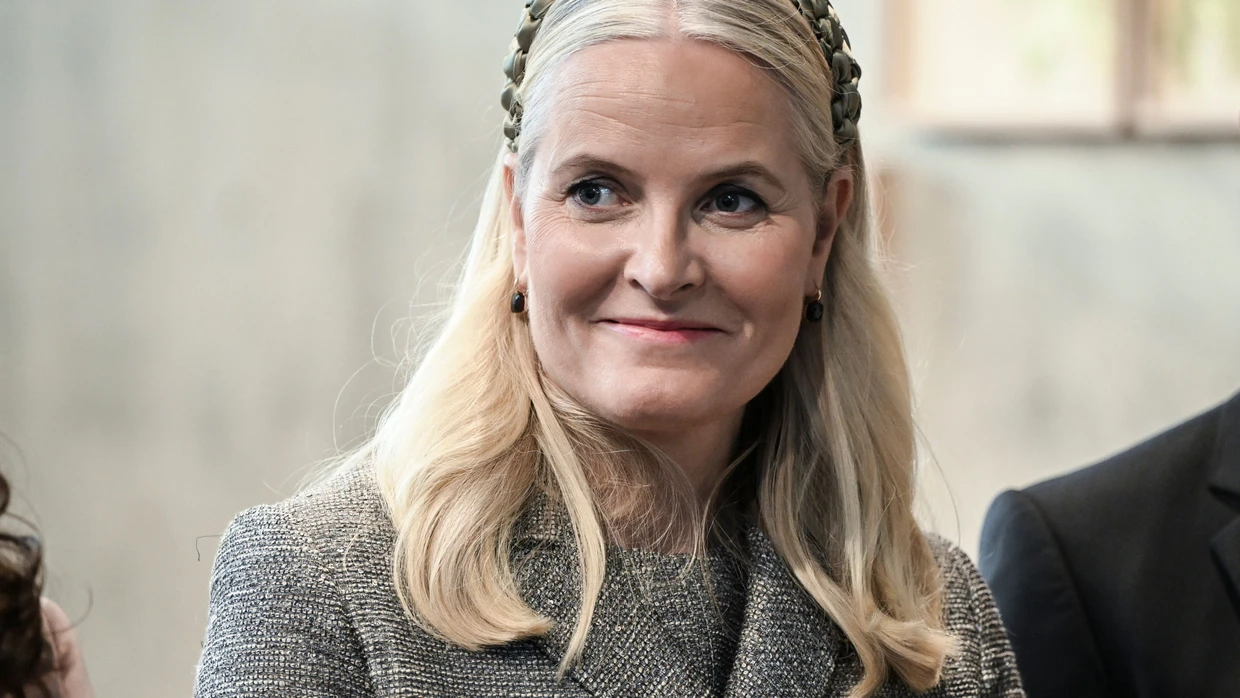 Die norwegische Kronprinzessin Mette-Marit bei einer Feier zum 25. Jubiläum der nordischen Botschaft.