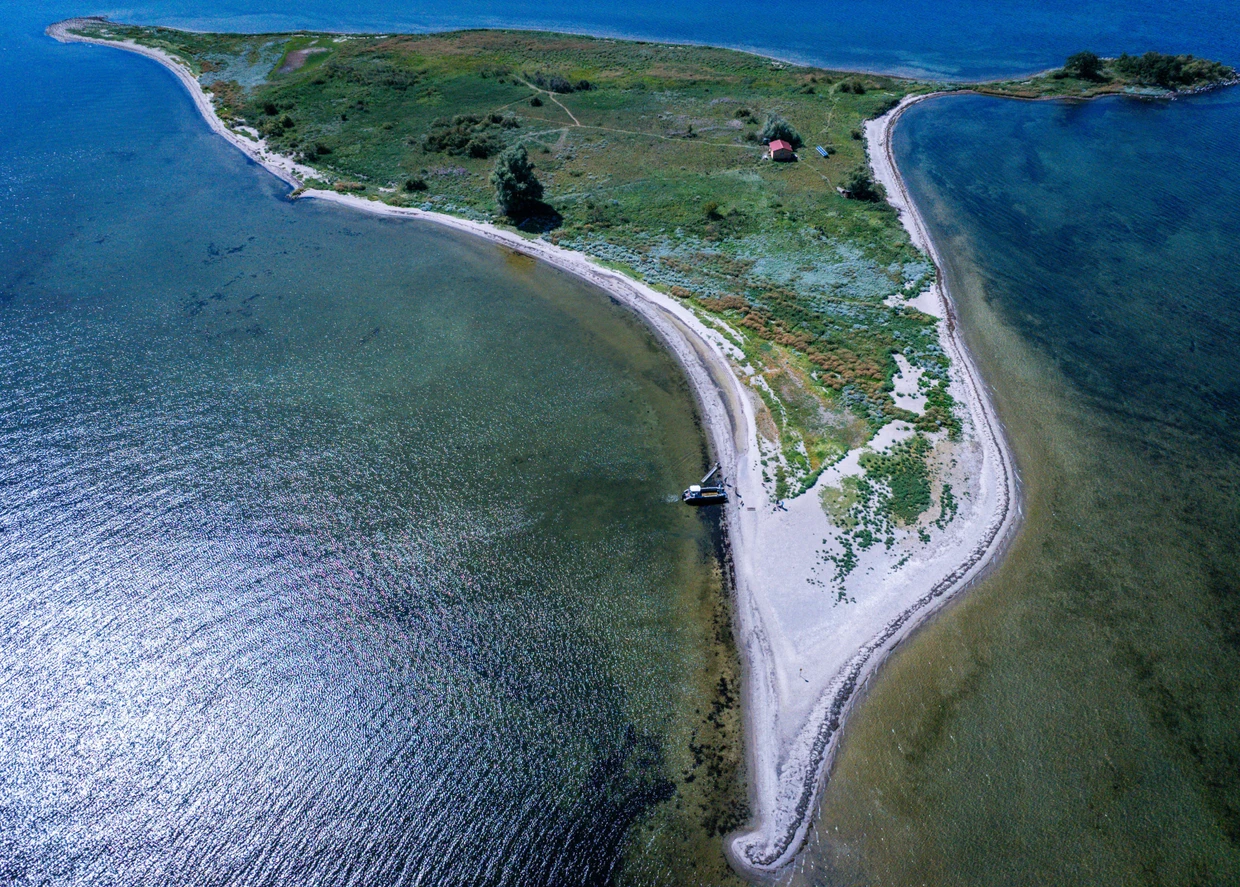 Luftaufnahme der Insel Walfisch