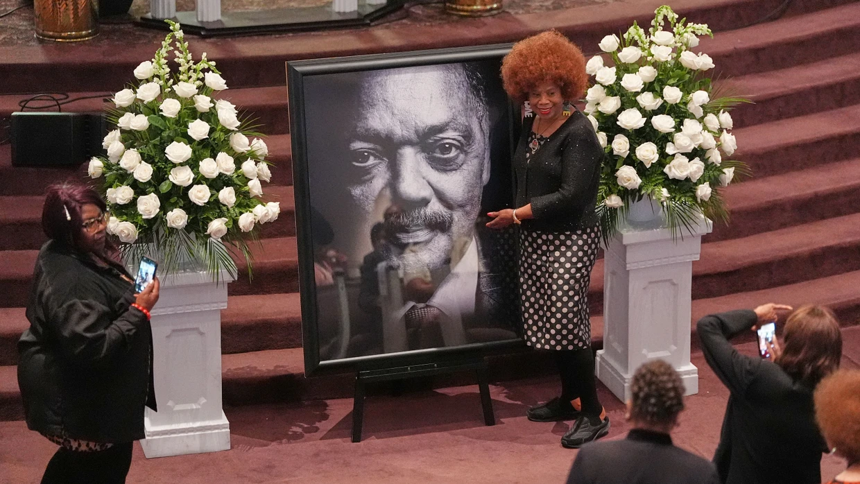 Memorial für Jesse Jackson in West Columbia, South Carolina. Jackson wurde vor seiner Beerdigung in Chicago auch im dortigen Capitol aufgebahrt.