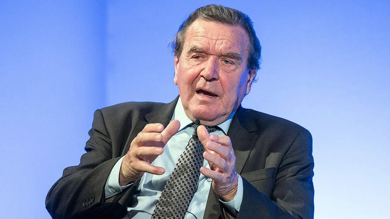 Gerhard Schröder (SPD), ehemaliger Bundeskanzler, im Oktober 2017 in Mönchengladbach