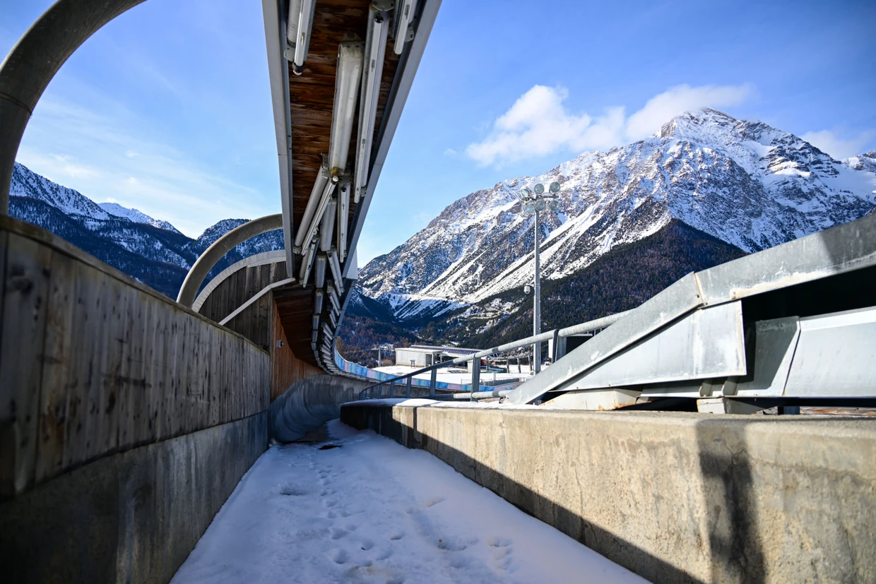 Verfall in Cesana: Die Bobbahn der Winterspiele 2006 in Turin ist nicht mehr in Betrieb.