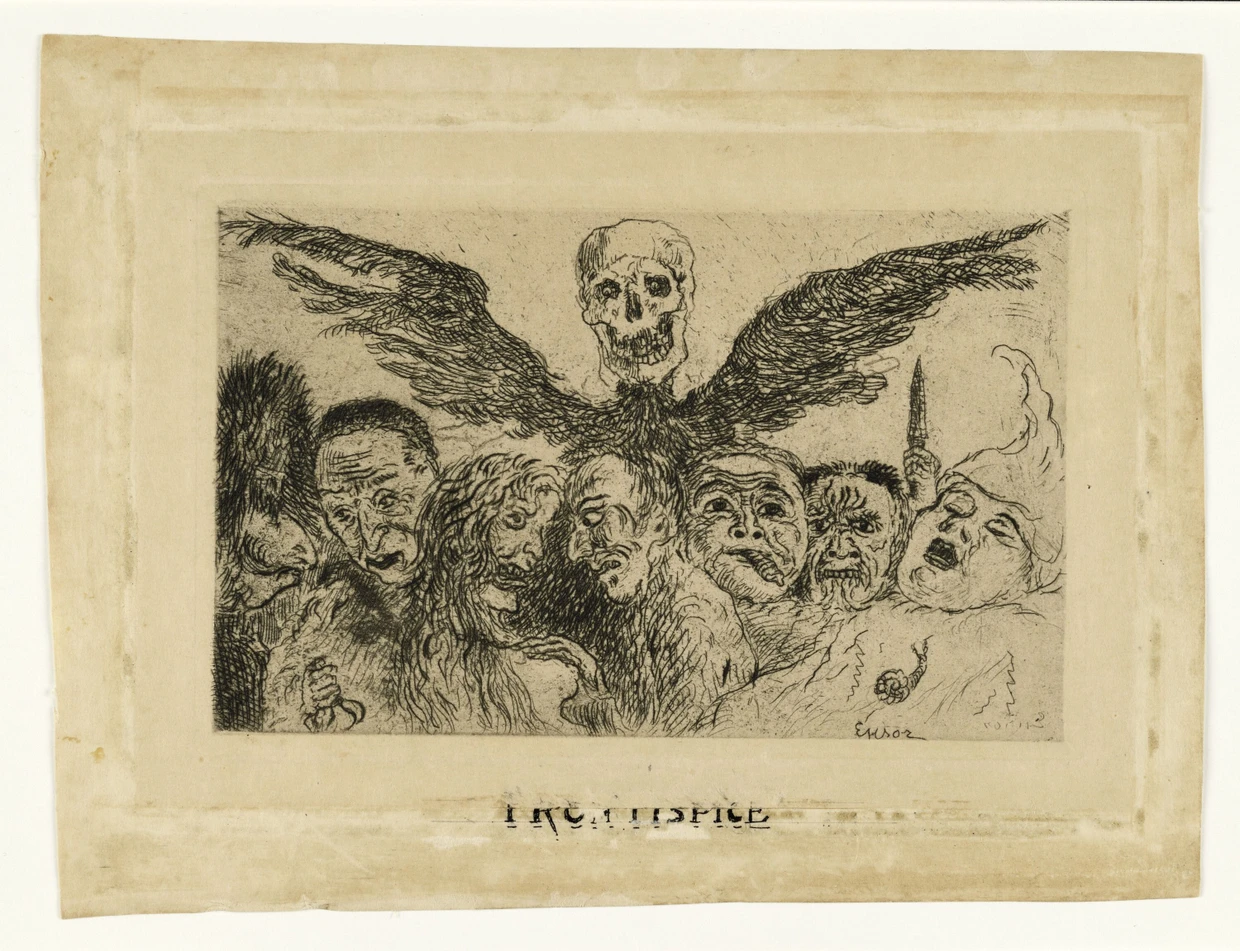  „Die Todsünden, regiert durch den Tod“, Radierung von 1904