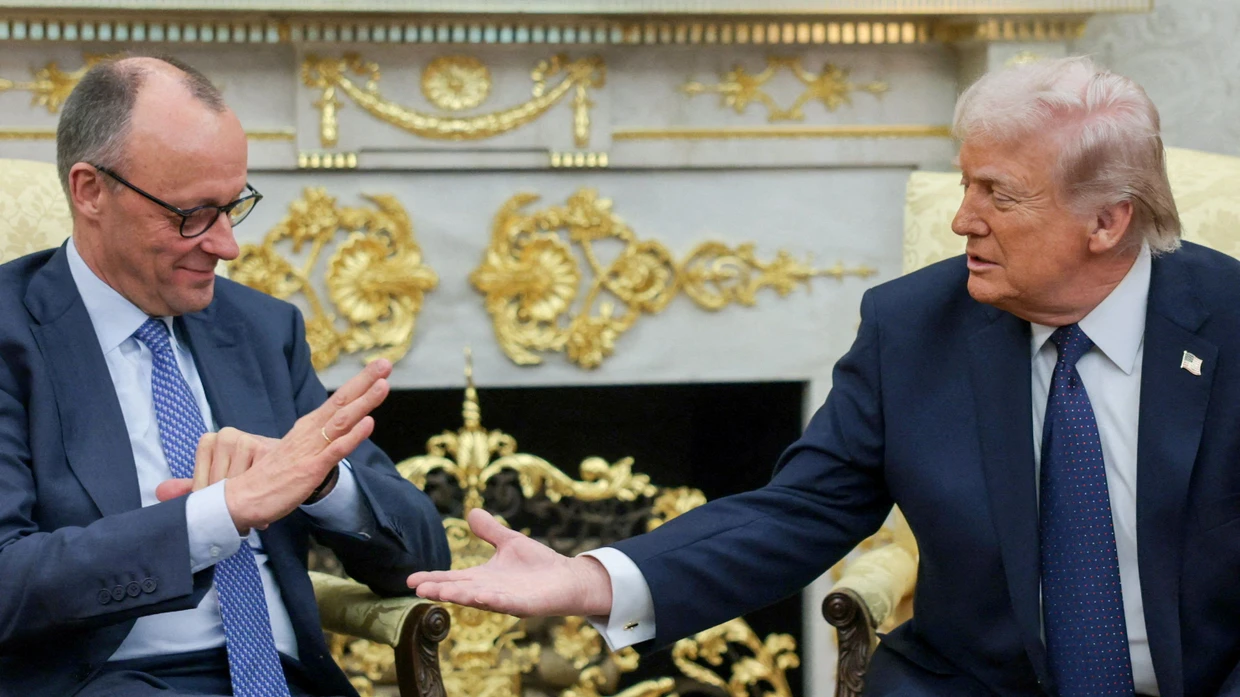 They still understood each other then: Friedrich Merz and Donald Trump in the White House in March