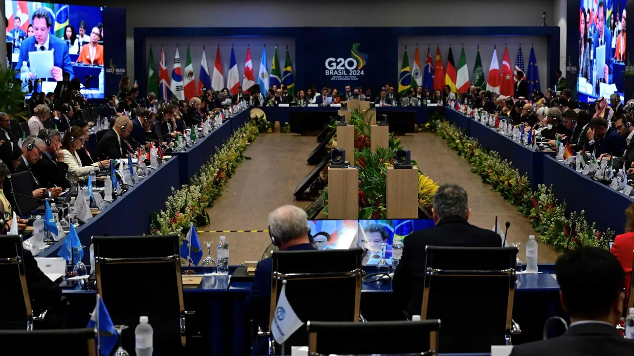 Viel zu besprechen: Treffen der G20-Finanzminister in Rio de Janeiro, Brasilien