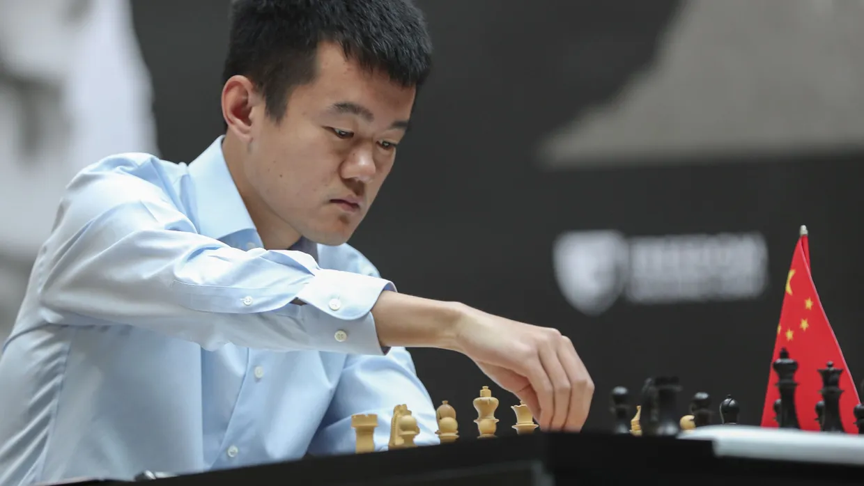 Ding Liren bei der Schach-WM in Astana