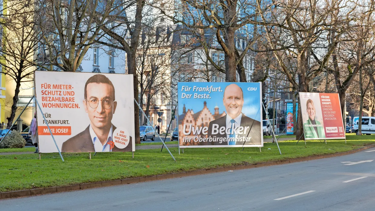 Kostenfaktor: Wahlplakate sind ein erheblicher Posten im Budget der Kandidaten und Parteien.