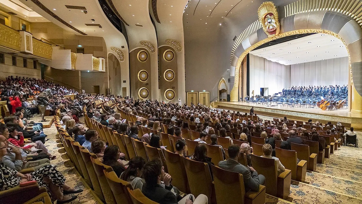 Götterfunken: Blick in den Konzertsaal des Hotel „Emirates Palace“